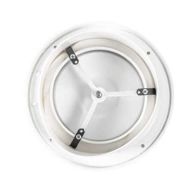 125mm ABS White Ceiling Extractor Valve Round 125mm Diameter Ceiling ...