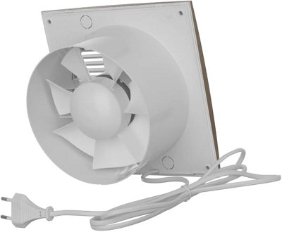 125mm Gold Bathroom Extractor Fan with Pull Cord and Plug