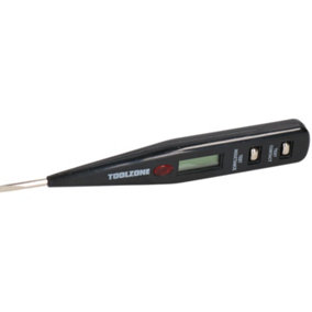 125mm LCD Display Digital Voltage Continuity Electrical Tester 12 - 250 Volts