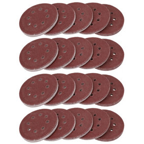 125mm Mixed Grit Hook And Loop Sanding Abrasive Discs Mixed Grit 200 Pack