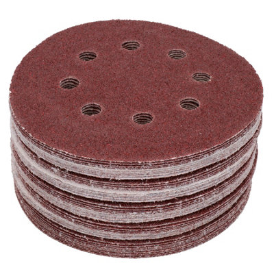 125mm Mixed Grit Hook And Loop Sanding Abrasive Discs Mixed Grit 500 Pack