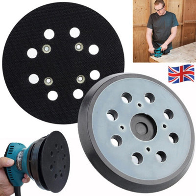 125mm Orbital Sander Backing Base Pad Fits Makita Dewalt Black Decker ...