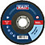 125mm Zirconium Flap Disc - 22mm Bore - Depressed Centre Disc - 40 Grit