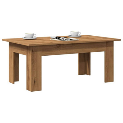 Berkfield Coffee Table Artisan Oak 100X60X42 Cm Engineered Wood from B&Q