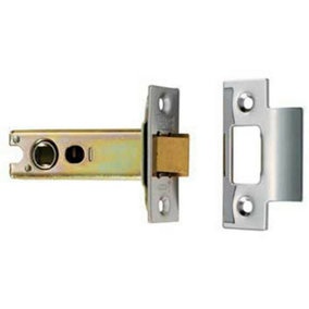 127mm Heavy Sprung Tubular Latch Square Electro Brassed Satin Stainless Steel