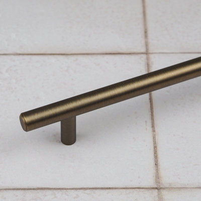 128mm Antique Brass Cabinet Handle Kitchen Cupboard Door Drawer Pull Bathroom Bedroom Furniture Wardrobe Replacement Upcycle