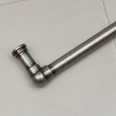 128mm Antique Pewter Cabinet Handle Kitchen Drawer Cupboard Industrial Pipe Pull