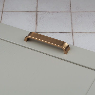 128mm Bronze Cabinet Handle Gold Square Kitchen Cupboard Door Drawer Pull Bathroom Bedroom Wardrobe Furniture Replacement