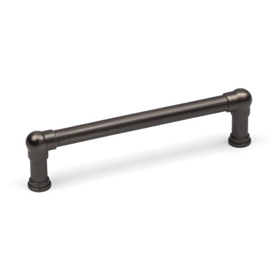 128mm Brushed Grey Cabinet Handle Kitchen Drawer Cupboard Industrial Pipe Pull