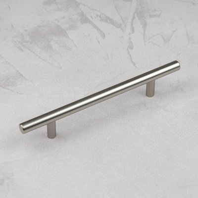 128mm Brushed Nickel Cabinet Handle Grey Kitchen Cupboard Door Drawer Pull Bathroom Bedroom Furniture Replacement