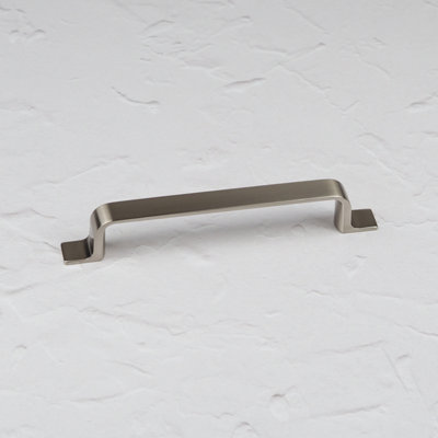 128mm Brushed Nickel Cabinet Handle Grey Strap Cupboard Door Drawer Pull Kitchen Wardrobe Furniture Replacement