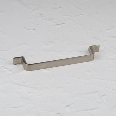 128mm Brushed Nickel Cabinet Handle Grey Strap Cupboard Door Drawer Pull Kitchen Wardrobe Furniture Replacement