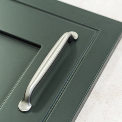 128mm Brushed Nickel D Cabinet Handle