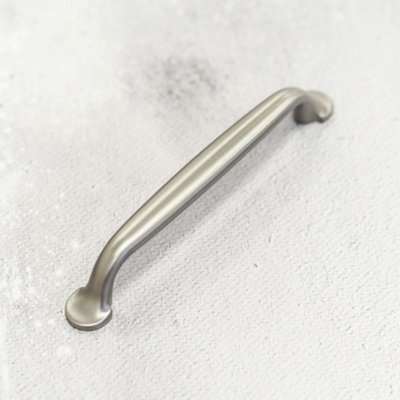 128mm Brushed Nickel D Cabinet Handle