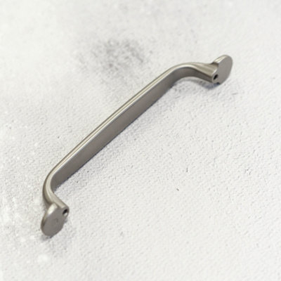 128mm Brushed Nickel D Cabinet Handle