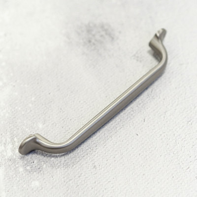 128mm Brushed Nickel D Cabinet Handle