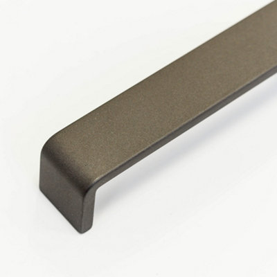 128mm Dark Grey Cabinet Handle Wide Kitchen Cupboard Door Drawer Pull Anthracite Wardrobe Furniture Replacement Upcycle