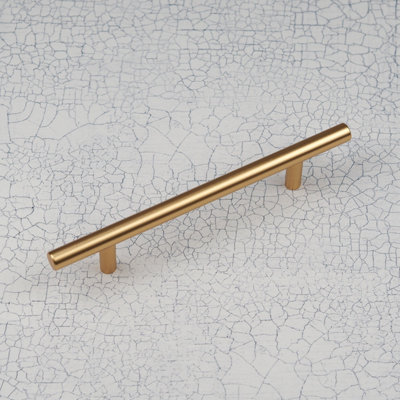 128mm Gold Cabinet Handle Brass Kitchen Cupboard Door Drawer Pull Bathroom Bedroom Furniture Replacement