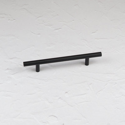 128mm Matt Black Cabinet Handle Dark Kitchen Cupboard Door Drawer Pull Bathroom Bedroom Furniture Replacement