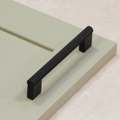 Modket Solid Matte Black Square Cabinet Pulls – Zinc Bar Pulls For Kitchen & Bath Drawers