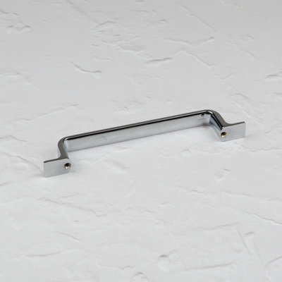 128mm Polished Chrome Cabinet Handle Silver Strap Cupboard Door Drawer Pull Kitchen Wardrobe Furniture Replacement