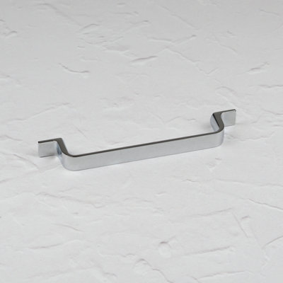 128mm Polished Chrome Cabinet Handle Silver Strap Cupboard Door Drawer Pull Kitchen Wardrobe Furniture Replacement