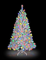 12FT Prelit White Alaskan Pine Christmas Tree Multicolour LEDs