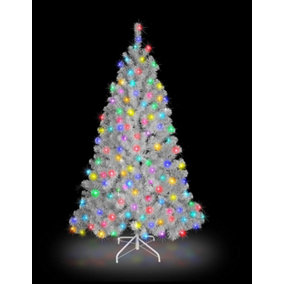 12FT Prelit White Alaskan Pine Christmas Tree Multicolour LEDs