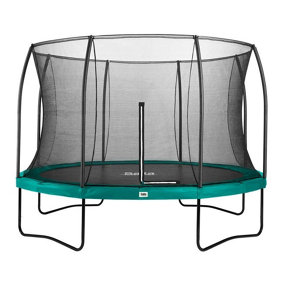 12ft Salta Green Comfort Edition Round Trampoline with Enclosure
