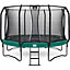 12ft Salta Green First Class Trampoline with Encloure