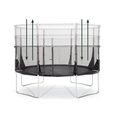12ft Space Zone II Evolution Trampoline (Telescopic Pack Down Enclosure)