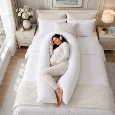 ARLINENS 9ft/12ft U Shaped Pillowcase Cover Pregnancy aternity Nursing
