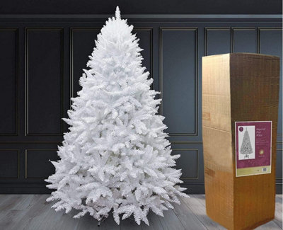 12FT White Imperial Pine Christmas Tree DIY at B&Q