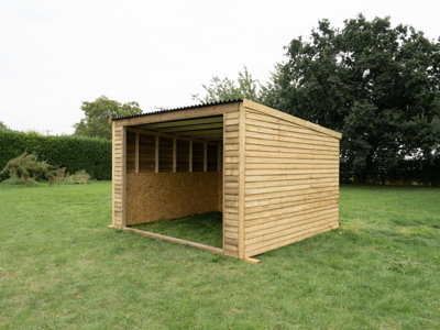 12ft x 12ft Open front mobile animal field shelter - 3