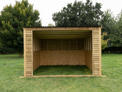 12ft x 12ft Open front mobile animal field shelter - 4
