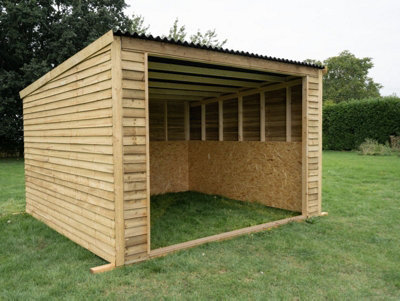 12ft x 12ft Open front mobile animal field shelter - 5
