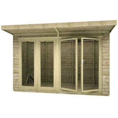 12ft x 8ft (3.65m x 2.43m) Wooden Garden Room 16mm Tongue and Groove (16mm Tongue and Groove Floor and Roof) (12 x 8) (12x8) - 4