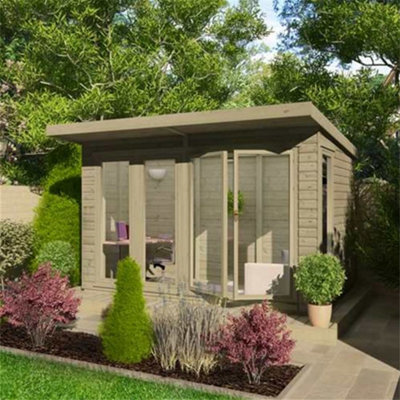 12ft x 8ft (3.65m x 2.43m) Wooden Garden Room 16mm Tongue and Groove (16mm Tongue and Groove Floor and Roof) (12 x 8) (12x8) - 5