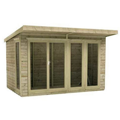 12ft x 8ft (3.65m x 2.43m) Wooden Garden Room 16mm Tongue and Groove (16mm Tongue and Groove Floor and Roof) (12 x 8) (12x8) - 6