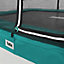 12ft x 8ft Salta Green Comfort Edition Rectangular Trampoline with Enclosure