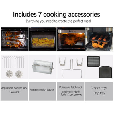12L Air Fryer Oven Oil Free Low Cooker - 3