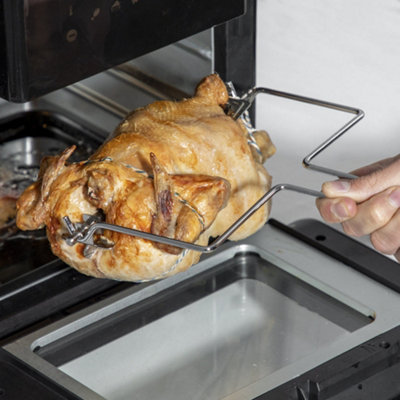 12L Air Fryer Rotisserie Oven Accessory Set for Perfect Kebab Cooking