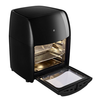 12L Black Display Kitchen Air Fryer with Rotisserie Basket - 5