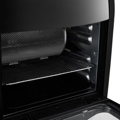 12L Black Display Kitchen Air Fryer with Rotisserie Basket - 7