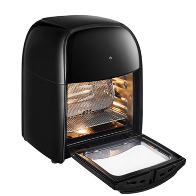 12L Black Kitchen Air Fryer with Rotisserie Basket - 5