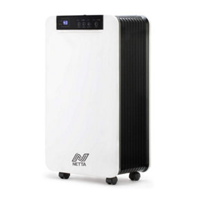 12L Low Energy Dehumidifier Continuous Drainage Timer - Ideal for Damp, Condensation and Laundry Drying