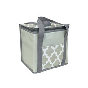 12L Lunch Cool Bag Grey Morocco