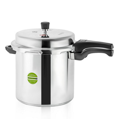 12L Pressure Cooker Lightweight Aluminium Casserole Stock Pot Kitchen