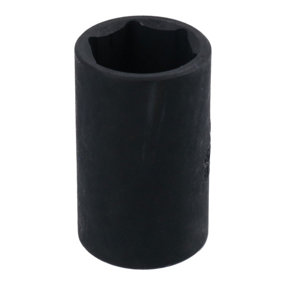 12mm 3/8in Drive Shallow Stubby Metric Impacted Socket 6 Sided Single Hex