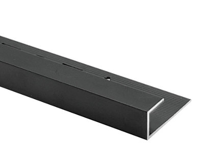12mm Black Matt Aluminium Tile Trim Edge Box Capping